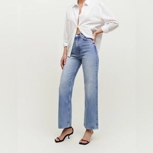 Reformation Wilder High Rise Wide Leg Crop Jean size 26